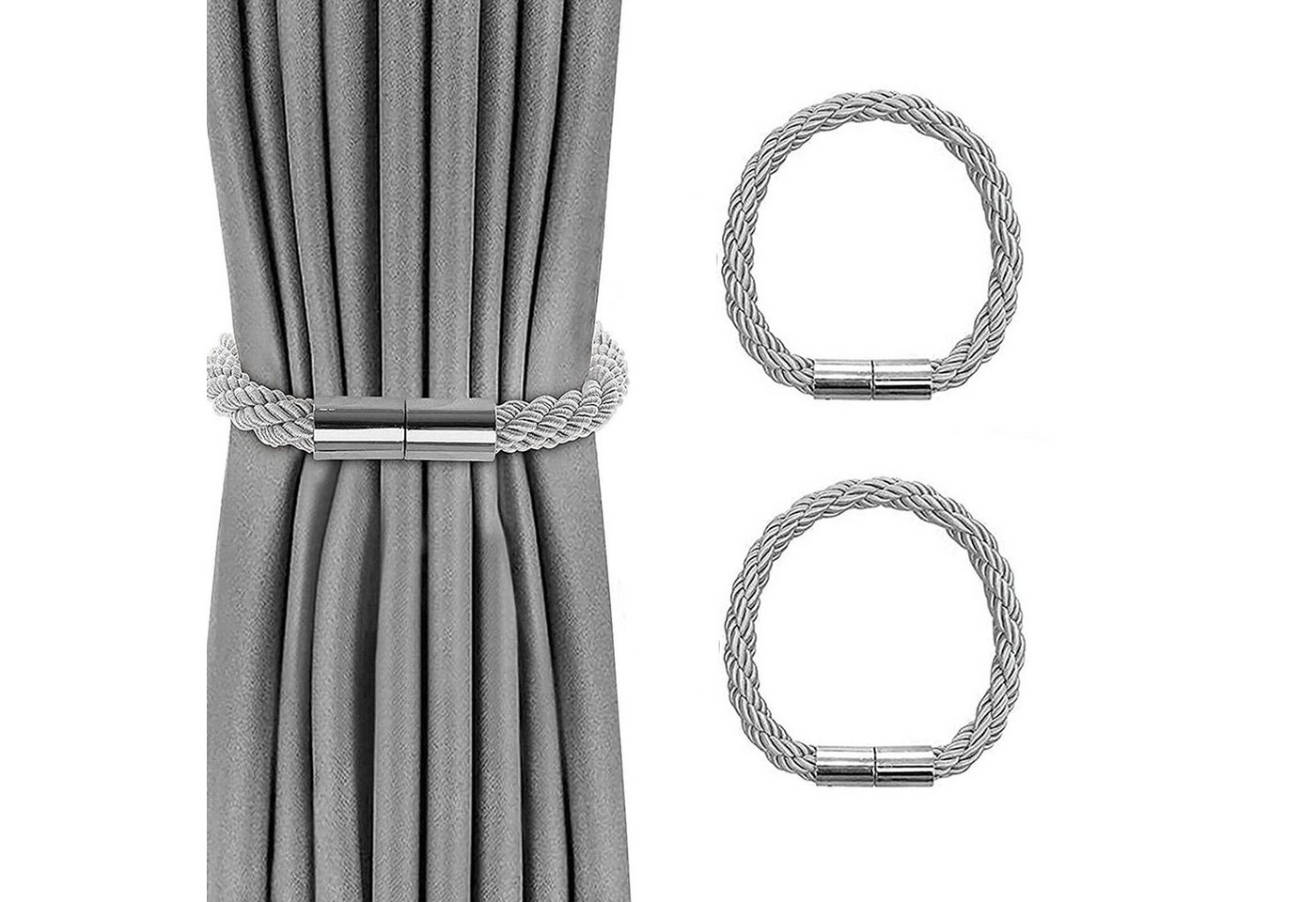 Raffhalter Schnallen Vorhang Binder Magnetische Vorhang Raffhalter, Coonoor, (2-tlg) von Coonoor