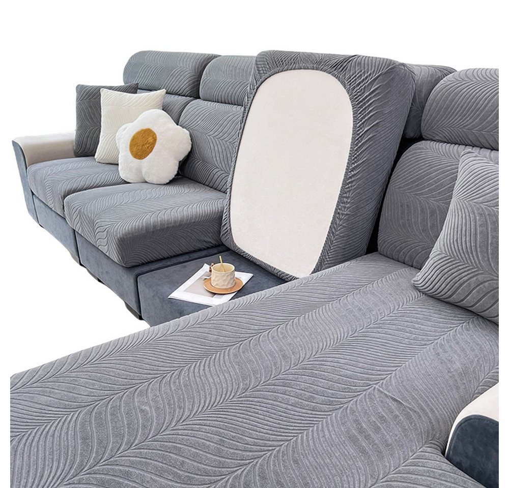 Coonoor Sofahusse Sofabezug L Form Sofa Überzug Universal Couchbezug Für 1/2/3/4 Sitzer von Coonoor