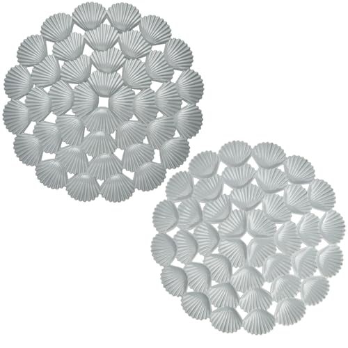 Coopay 2 Stück Küchenspüle Matte Kunststoff Spüle Schutzmatte PVC Umweltfreundlich Küche Edelstahl / Porzellan Geschirr Trocknen Pad Spülbecken Schutz für Boden, Muschelmuster Design, 27,9 x 27,9 cm Coopay 2 Stück Küchenspüle Matte Kunststoff Spüle Schutzmatte PVC Umweltfreundlich Küche Edelstahl / Porzellan Geschirr Trocknen Pad Spülbecken Schutz für Boden, Muschelmuster Design, 27,9 x 27,9 cm von Coopay