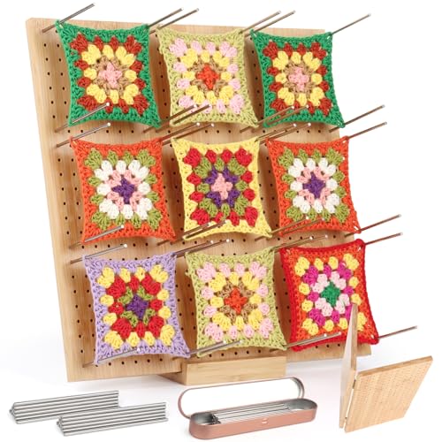 Coopay Granny Square Spanner Groß, 33 x 33 cm Blocking Board Häkeln mit 30 Edelstahl Stabstiften, Faltbar Bambus Spannbrett für Granny Squares Spannen, Strick- und Häkelprojekte, Blocking Board 33 cm Coopay Granny Square Spanner Groß, 33 x 33 cm Blocking Board Häkeln mit 30 Edelstahl Stabstiften, Faltbar Bambus Spannbrett für Granny Squares Spannen, Strick- und Häkelprojekte, Blocking Board 33 cm von Coopay