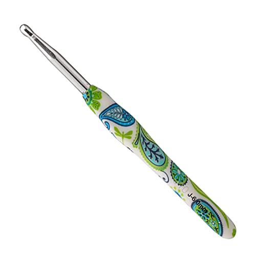 Coopay Häkelnadel 6,0 mm, 1 Stück Ergonomisch Häkelnadeln mit Solide Metall Häkeln und Gummigriff, Häkelnadeln Griff mit Schön Blume für Anfänger, Bequem TPR Griff Hakennadel für Arthritische Hände Coopay Häkelnadel 6,0 mm, 1 Stück Ergonomisch Häkelnadeln mit Solide Metall Häkeln und Gummigriff, Häkelnadeln Griff mit Schön Blume für Anfänger, Bequem TPR Griff Hakennadel für Arthritische Hände von Coopay