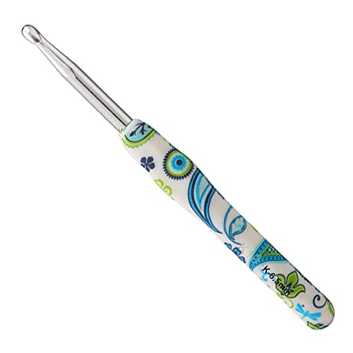 Coopay Häkelnadel 6,5 mm, 1 Stück Ergonomisch Häkelnadeln mit Solide Metall Häkeln und Gummigriff, Häkelnadeln Griff mit Schön Blume für Anfänger, Bequem TPR Griff Hakennadel für Arthritische Hände Coopay Häkelnadel 6,5 mm, 1 Stück Ergonomisch Häkelnadeln mit Solide Metall Häkeln und Gummigriff, Häkelnadeln Griff mit Schön Blume für Anfänger, Bequem TPR Griff Hakennadel für Arthritische Hände von Coopay