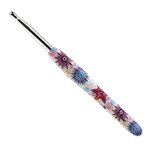 Coopay Häkelnadel mit Schön Blume, 1 Stück Gummigriff Häkelnadel 5,5 mm, Exquisite Ergonomisch Häkelnadeln für Anfänger, Solide Metall Häkeln und Bequem TPR Griff Häkelnadeln für Arthritische Hände Coopay Häkelnadel mit Schön Blume, 1 Stück Gummigriff Häkelnadel 5,5 mm, Exquisite Ergonomisch Häkelnadeln für Anfänger, Solide Metall Häkeln und Bequem TPR Griff Häkelnadeln für Arthritische Hände von Coopay