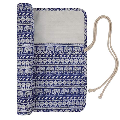 Coopay Stricknadel Rollentasche, Stricknadel Rolle Taschen mit 20 slots für Kurze Gerade Doppelspitze Nadeln oder Tunesische Häkelnadel Aufbewahrung, Stricknadeln Taschen & Leinwand Organizer, Elefant Coopay Stricknadel Rollentasche, Stricknadel Rolle Taschen mit 20 slots für Kurze Gerade Doppelspitze Nadeln oder Tunesische Häkelnadel Aufbewahrung, Stricknadeln Taschen & Leinwand Organizer, Elefant von Coopay