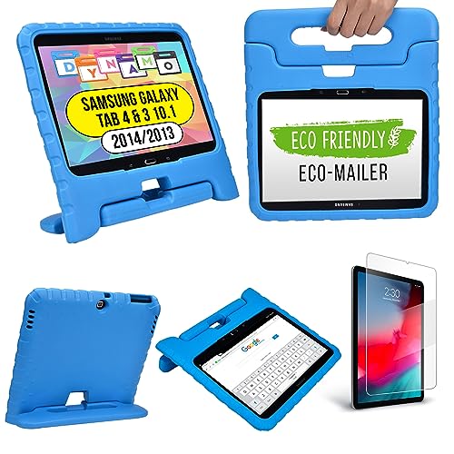 Cooper Cases(TM) Dynamo Samsung Galaxy Tab 4 10.1 (T530/T531/T535) & 3 10.1 (P5200/P5210/P5220) Hülle für Kinder in Blau (Leicht, ungiftiger EVA-Schaum, haltbares Design, Extraschutz, Freier Stand) von Cooper Cases