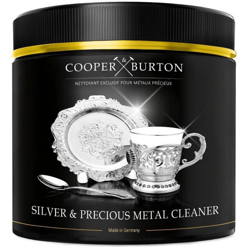 Cooper&Burton Silberreinigung Reinigungsmittel, Silber Reiniger Konzentrat Allzweckreiniger (1-St. Silberreiniger für sämtliches Silber) von Cooper&Burton