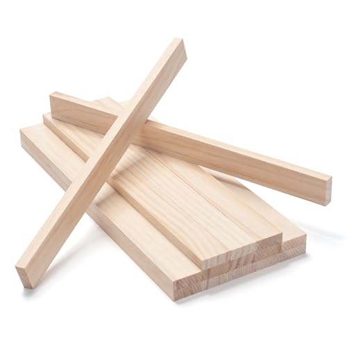 Holzstreifen, Lamellen, Holzdübel zum Basteln, 0,95 cm × 2,5 cm × 30,5 cm, 15 Stück Holzleisten, flache Holzbretter, quadratische Dübelstangen, Holzstäbe zum Basteln, Holzbearbeitung, Modellbau Holzstreifen, Lamellen, Holzdübel zum Basteln, 0,95 cm × 2,5 cm × 30,5 cm, 15 Stück Holzleisten, flache Holzbretter, quadratische Dübelstangen, Holzstäbe zum Basteln, Holzbearbeitung, Modellbau von Coowayze
