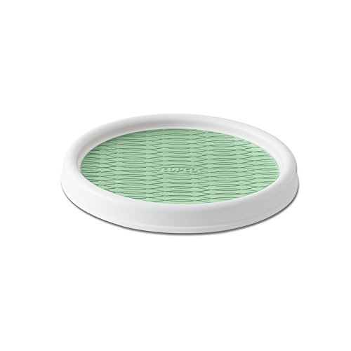 Copco Lazy Susan Drehteller, rutschfest, 22,9 cm, Weiß/Grün von Copco