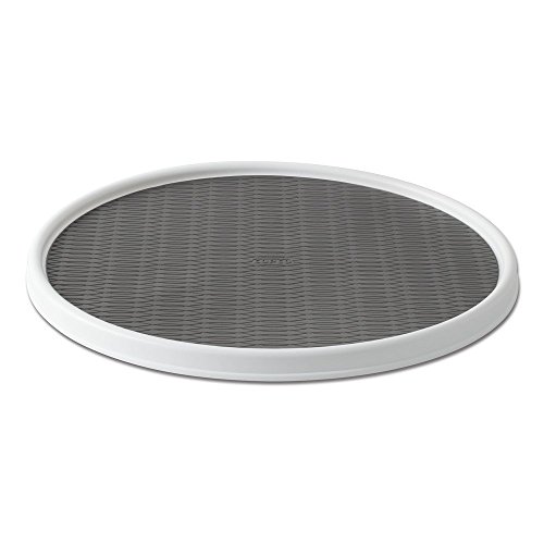 Copco Lazy Susan Drehteller für Speisekammer, rutschfest, 45,7 cm, Weiß/Grau von Copco