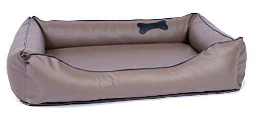 CopcoPet Hundebett Paco Orthopädisch Kunstleder Grau 110 x 90 cm – Visco-Hundematratze – Abziehbarer, waschbarer Bezug – Formstabil & gelenkschonend – Für große Hunde CopcoPet Hundebett Paco Orthopädisch Kunstleder Grau 110 x 90 cm – Visco-Hundematratze – Abziehbarer, waschbarer Bezug – Formstabil & gelenkschonend – Für große Hunde von CopcoPet