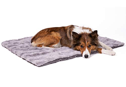 CopcoPet Hundedecke Cheyenne 85 x 65cm, Grau, waschbare Fleecedecke Hund, dicht gewebte Tierdecke, kuscheliger Schlafplatz für Hunde & Katzen von CopcoPet - Hundebetten