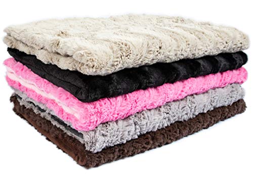 CopcoPet Hundedecke Cheyenne ca.100 x 80cm, Beige, waschbare Fleecedecke Hund, dicht gewebte Tierdecke, kuscheliger Schlafplatz für Hunde & Katzen von CopcoPet