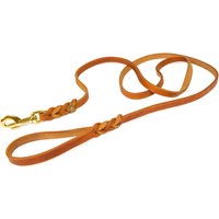 Copcopet Hundeleine Fettlederleine Lederleine Fährtenleine Karabiner Messing Beschläge von CopcoPet