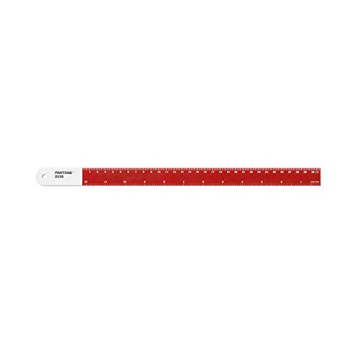 Copenhagen Design Pantone Ruler Steel 30 cm-Red, Rot, One Size von Copenhagen Design