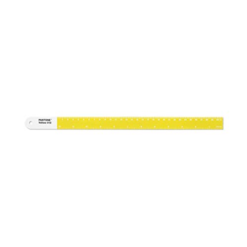 Copenhagen Design Pantone Ruler Steel 30 cm-Yellow, Gelb, One Size von Copenhagen Design