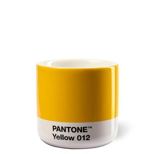 PANTONE Porzellan Macchiato Thermobecher, Yellow 012 C von Copenhagen Design