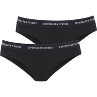 Copenhagen Studios Bikinislip "mit softem Logobund", (2er-Pack), aus gerippter Bio-Baumwollqualität von Copenhagen Studios