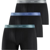 Copenhagen Studios Boxer "Boxershorts für Herren", (3 St.), mit farbigem Logo-Bund von Copenhagen Studios