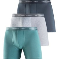 Copenhagen Studios Langer Boxer "Boxershorts für Herren", (3 St.), mit längerem Bein und Logobund von Copenhagen Studios