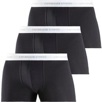 Copenhagen Studios Boxer "Boxershorts für Herren", (Packung, 3 St., 3er Pack), mit weißem Logo-Bund von Copenhagen Studios