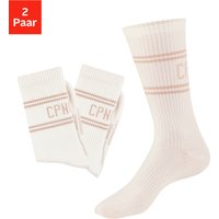 Copenhagen Studios Langsocken, (Packung, 2 Paar), mit Pikeé-Struktur unter der Sohle von Copenhagen Studios