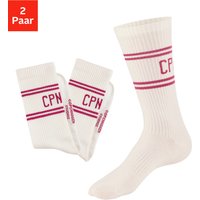 Copenhagen Studios Langsocken, (Packung, 2 Paar), mit Pikeé-Struktur unter der Sohle von Copenhagen Studios