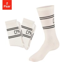 Copenhagen Studios Langsocken, (Packung, 2 Paar), mit Pikeé-Struktur unter der Sohle von Copenhagen Studios