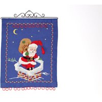 Vintage Handgemachter Bestickter Weihnachts-Adventskalender - Wandbehang Made in Denmark 1960 Vintage Handgemachter Bestickter Weihnachts-Adventskalender - Wandbehang Made in Denmark 1960 von Copenhagenxmas