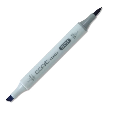 COPIC Ciao Marker Typ BV - 04, Blue Berry, vielseitiger Layoutmarker, mit einer mittelbreiten und einer Brush-Spitze COPIC Ciao Marker Typ BV - 04, Blue Berry, vielseitiger Layoutmarker, mit einer mittelbreiten und einer Brush-Spitze von Copic