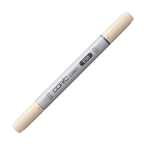 COPIC Ciao Marker Typ E - 50, Egg Shell, vielseitiger Layoutmarker, mit einer mittelbreiten und einer Brush-Spitze COPIC Ciao Marker Typ E - 50, Egg Shell, vielseitiger Layoutmarker, mit einer mittelbreiten und einer Brush-Spitze von Copic