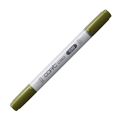 COPIC Ciao Marker Typ G - 99, Olive, vielseitiger Layoutmarker, mit einer mittelbreiten und einer Brush-Spitze COPIC Ciao Marker Typ G - 99, Olive, vielseitiger Layoutmarker, mit einer mittelbreiten und einer Brush-Spitze von Copic