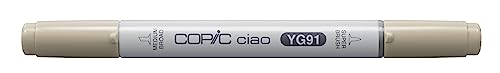 COPIC Ciao Marker Typ YG - 91, Putty, vielseitiger Layoutmarker, mit einer mittelbreiten und einer Brush-Spitze COPIC Ciao Marker Typ YG - 91, Putty, vielseitiger Layoutmarker, mit einer mittelbreiten und einer Brush-Spitze von Copic