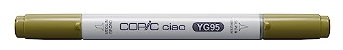 COPIC Ciao Marker Typ YG - 95, Pale Olive, vielseitiger Layoutmarker, mit einer mittelbreiten und einer Brush-Spitze COPIC Ciao Marker Typ YG - 95, Pale Olive, vielseitiger Layoutmarker, mit einer mittelbreiten und einer Brush-Spitze von Copic