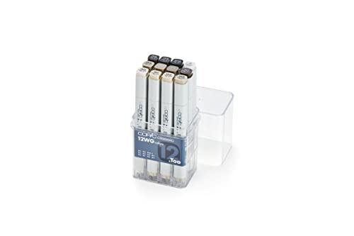 COPIC Classic Set "WG", 12er Set im Acryl-Display, Twin Marker mit einer mittelbreiten und einer feinen Spitze COPIC Classic Set "WG", 12er Set im Acryl-Display, Twin Marker mit einer mittelbreiten und einer feinen Spitze von Copic
