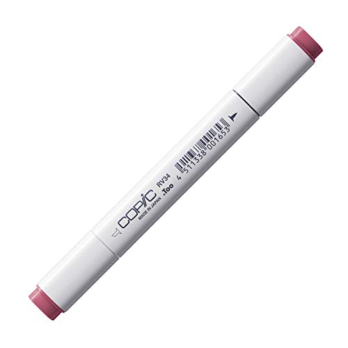 COPIC Classic Marker Typ RV - 34, Dark Pink, professioneller Layoutmarker, mit einer breiten und einer feinen Spitze von Copic