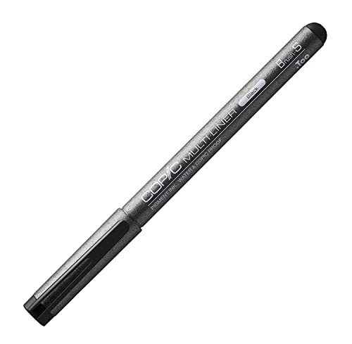COPIC Multiliner Brush S, Black, Fineliner mit einer feinen Spitze und wasserbeständiger Pigmenttinte COPIC Multiliner Brush S, Black, Fineliner mit einer feinen Spitze und wasserbeständiger Pigmenttinte von Copic