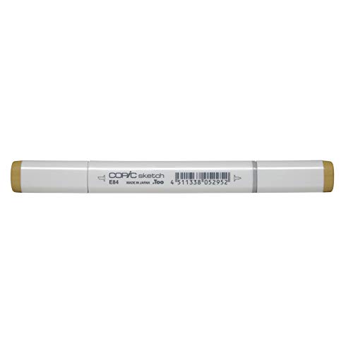 COPIC Sketch Marker Typ E - 84, Khaki, professioneller Pinselmarker, mit einer Super-Brush-Spitze und einer Medium-Broad-Spitze von Copic