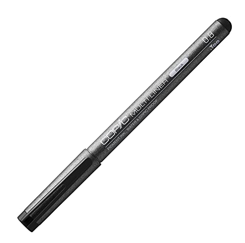 Multiliner black 0,8 mm, Zeichenstift mit wasserbeständiger Pigmenttinte in Schwarz, für Skizzen, Illustrationen und Outlines von Copic