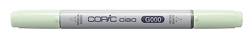 COPIC Ciao Marker Typ G - 000, Pale Green, vielseitiger Layoutmarker, alkoholbasiert, mit einer mittelbreiten und einer Brush-Spitze von COPIC