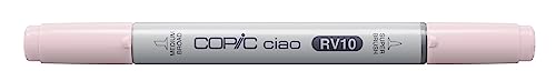 COPIC Ciao Marker Typ RV - 10, Pale Pink, vielseitiger Layoutmarker, alkoholbasiert, mit einer mittelbreiten und einer Brush-Spitze von Copic
