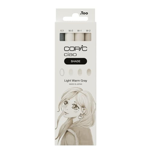 Copic Ciao Shade Set Light Warm Gray, 3 Twin Marker mit einer mittelbreiten und einer Brush-Spitze, inkl. Multiliner Warm Gray 0,3 mm Copic Ciao Shade Set Light Warm Gray, 3 Twin Marker mit einer mittelbreiten und einer Brush-Spitze, inkl. Multiliner Warm Gray 0,3 mm von Copic