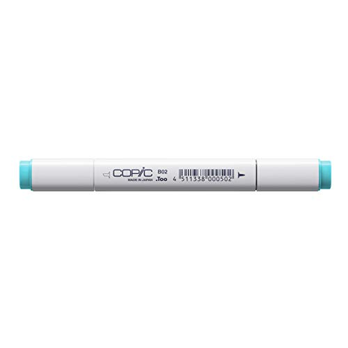 COPIC Classic Marker Typ B - 02, Robin's Egg Blue, professioneller Layoutmarker, mit einer breiten und einer feinen Spitze von Copic