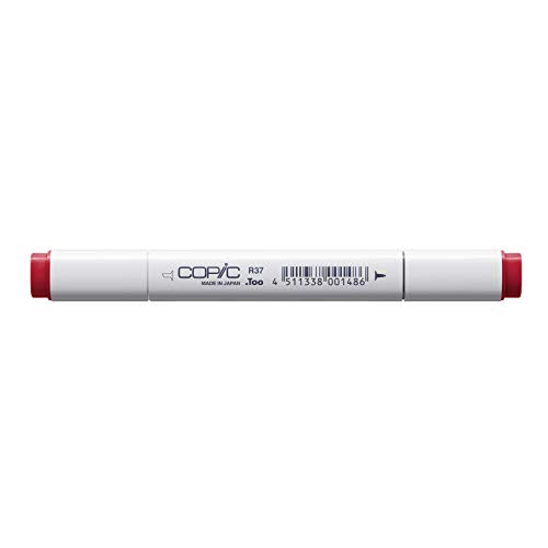 COPIC Classic Marker Typ R - 37, Carmine, professioneller Layoutmarker, mit einer breiten und einer feinen Spitze von Copic