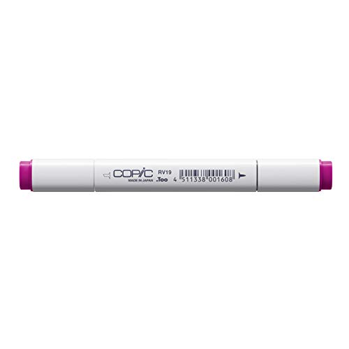 COPIC Classic Marker Typ RV - 19, Red Violet, professioneller Layoutmarker, mit einer breiten und einer feinen Spitze von Copic