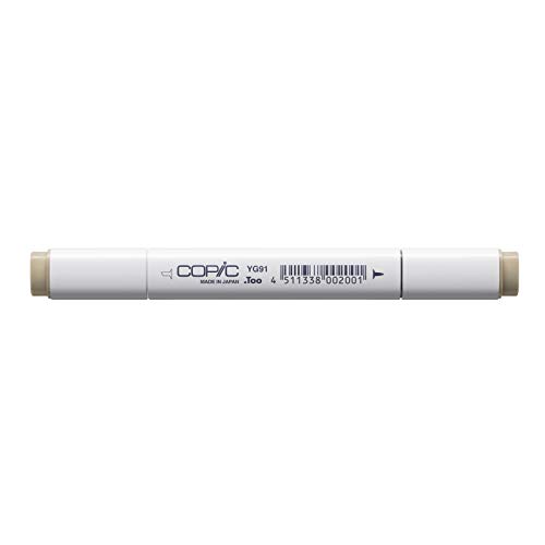 COPIC Classic Marker Typ YG - 91, Putty, professioneller Layoutmarker, mit einer breiten und einer feinen Spitze von Copic