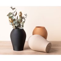Antiq Waterproof Vase - Umweltbewusster 3D-Druck Aus Mais Und Holzpulver. Geschenkidee Für Sie, Heimdekoration Beige von CopoDesign