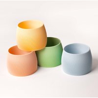 Pastellfarbener Blumentopf - 12 cm Auf Pflanzlicher Basis Plastikfrei Hergestellt in Frankreich Heimdekorationsidee Zeitgenössisch Pastellfarbener Blumentopf - 12 cm Auf Pflanzlicher Basis Plastikfrei Hergestellt in Frankreich Heimdekorationsidee Zeitgenössisch von CopoDesign