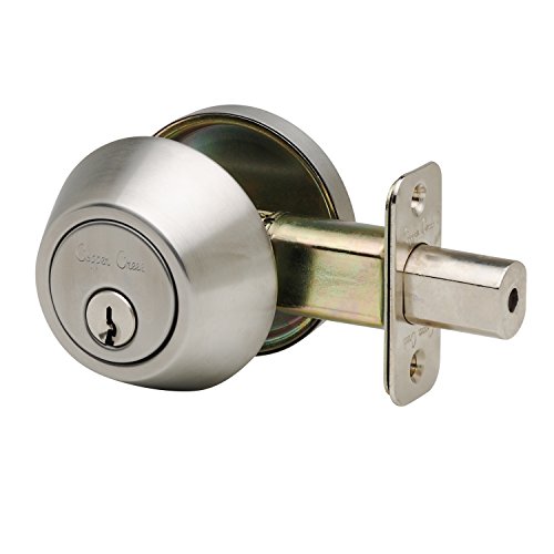 Copper Creek DB2410SS Single Cylinder Deadbolt, Satin Stainless von Copper Creek