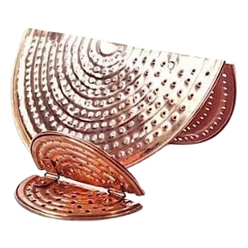 Copper Garden Maischesieb aus Kupfer | Anbrennschutz für 3 Liter Destillen I Sieb für Brennkessel mit 15 cm Durchmesser I Kupfer Sieb zweigeteilt I hochwertiges Destillen Zubehör von Copper Garden
