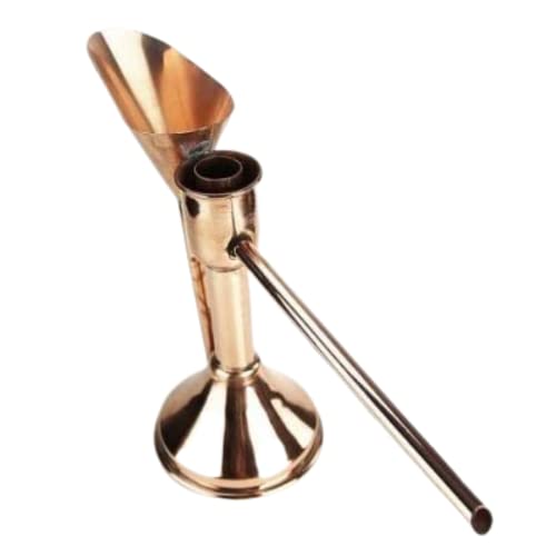 Copper Garden Vorlage aus blankem Kupfer - freistehend I Alkoholvorlage für Destille I Vorlage zur Messung des Alkoholgehalts I universell passend für Destillen ab 10 Liter I Destille Zubehör von Copper Garden